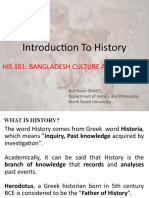His 101 Lecture 1 Introduction To History