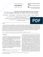 Cellular Ti-6Al-4V Structures With Interconnected Macro Porosity For Bone Implants Fabricated by Selective Electron Beam Melting PDF