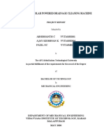 Design of Solar Powered Drainage Cleaning Machine