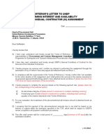 Offeror'S Letter To Undp Confirming Interest and Availability For The Individual Contractor (Ic) Assignment