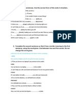 Zero First and Second Conditionals