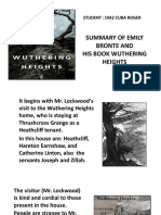 Summary of Emily Bronte and His Book Wuthering Heights: Student: Diaz Cuba Roger