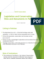 AR-423 Legislation and Conservation Sites in Pakistan