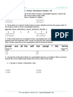 Topic: Verbal::Worksheet Number:18: A) 4,2,5,3,1 B) 1,5,3,2,4 C) 4,2,3,5,1 D) 4,2,5,1,3