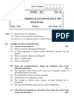 SYJC - 16: Book - Keeping & Accountancy