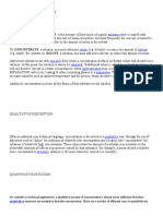 Chemistry Substance Solutions Solute Solvent: Homogeneous