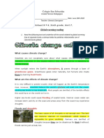 Worksheet N º 6. Sixth Grade. Unit 7.: Colegio San Sebastián