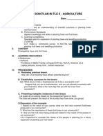 Daily Lesson Plan in Tle 6 - Agriculture: WEEK 8 Day 1 Date