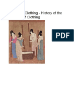 History of Clothing - History of The Wearing of Clothing