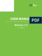 BioTime 7.0 User Manual V1.1 PDF