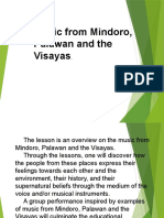 Music of Mindoro, Palwan, Visayas