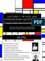 LECTURE 9 - DE STIJL and EXPRESSIONISM ARCHITECTURE