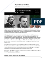 Worlds Top 10 Physicists of All Time PDF