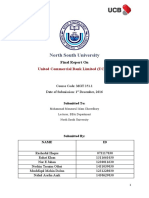 North South University: United Commercial Bank Limited (UCBL)