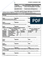 Student Clearance Form