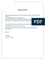 Neha Bhosle - GS Static Notes PDF