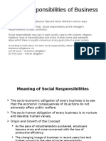 Social Responsibilities of Business