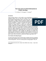 Combining Pure-Line and Cross-Bred Information in Poultry Breeding