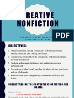 Creative Nonfiction: Humanities and Social Sciences Glaiza Mae G. Palmero