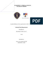 Xavier University-Ateneo de Cagayan College of Nursing: in Partial Fulfillment of The Requirements in NCM 112 (RLE)