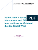 Hate Crime Causes and Motivations