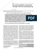 Enhancing Solubility and Bioavailability of Artemether and Lumefantrine Through A Selfnano Emulsifying Drug Delivery Sys