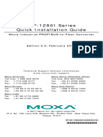 ICF-1280I Series Quick Installation Guide: Moxa Industrial PROFIBUS-to-Fiber Converter