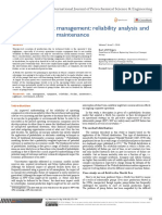 Operational Risk Management: Reliability Analysis and Proactive Facility Maintenance
