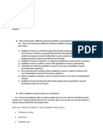 1) What Are The Primary Differences Between Qualitative and Quantitative Research Techniques ?