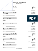 Key Signature - Scale Matchup Major Sharp Keys