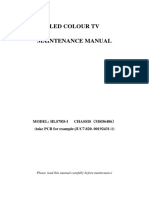 Led Colour TV Maintenance Manual: Model: Hls78D-I Chassis Msd6486 (Take PCB For example:JUC7.820. 00192431-1)