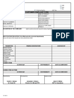 Customer Complaint Form: CCF No