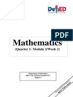 Mathematics: (Quarter 1-Module 2/week 2)