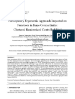 Participatory Ergonomic Approach Impacted On Functions in Knee Osteoarthritis: Clustered Randomized Controlled Trial