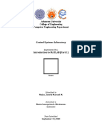 LAB ACTIVITY 1 - Introduction To MATLAB PART1