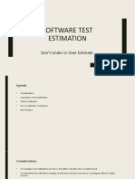 Software Test Estimation