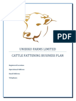 Unibiko Cattle Fattening Business Plan