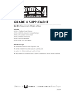 Grade 4 Supplement: Set D1 Measurement: Weight & Mass