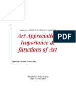 Art Appreciation, Importance & Functions of Art