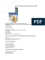 Adhesive Technology & Formulations Hand Book (Hand Book of Adhesives)