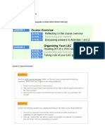 Clarifications MODULE 1 Activities