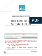 Non-Tank Vessel Arrivals Checklist: Gallagher Marine Systems