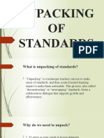 Unpacking of Standards 2020