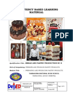 Competency Based Learning Material: Bread and Pastry Production NC Ii