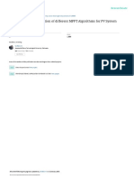 Design and Implementation of Different MPPT Algorithms For PV System