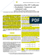 Experimental Determination of The ZIP Coefficients For Modern Residential, Commercial, and Industrial Loads