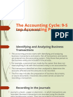 The Accounting Cycle: 9-S Tep Accounting Process