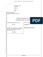 Yuntek Int'l v. Xiamen Sunnypet Prods. - Complaint