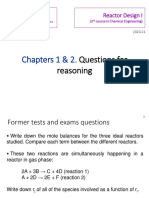 Chapters 1 & 2.: Questions For Reasoning