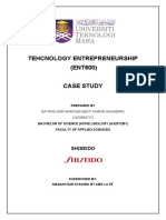 Tehcnology Entrepreneurship (ENT600) Case Study: Shiseido